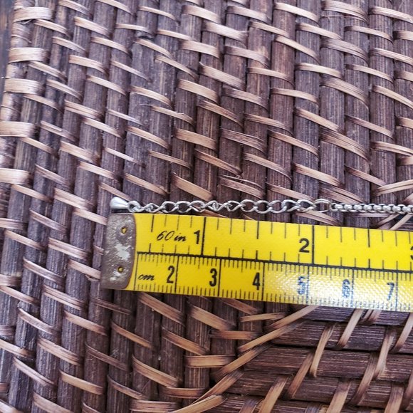 Vintage Adjustable Two-Tone Silver/Gold Heart Necklace - Picture 8 of 8